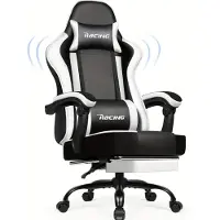 Selius Gaming-Stuhl - Gaming-Sessel - Bürostuhl - Gaming-Fauteuil - Sessel für den Wohnbereich - Ergonomisch mit Fußstütze