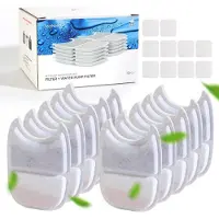 FEELNEEDY Ersatzfilter und Schwämme für Trinkbrunnen YPD-C004 | 10er Packung