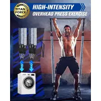 Selius Widerstandsband-Set mit Pilates-Stange und Griffen – Multifunktionales Krafttrainingsset