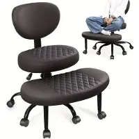 Selius Ergonomischer Kniesitzhocker – Meditationshocker – Bürostuhl – Yogahocker – Stuhl für Menschen mit ADHS – Höhenverstellbar