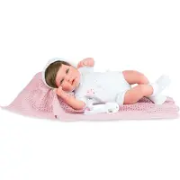 Marina & Pau Marina&Pau Newborn Ane Snow Princess, Babypuppe, Weiblich, 3 Jahr(e), Junge/Mädchen, 450 mm, Mehrfarbig