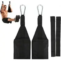 FEELNEEDY Buikspierlussen Zwart - Ab Straps Comfortabel tot 150 kg - für Beenheffen, Krachttraining & Fitness
