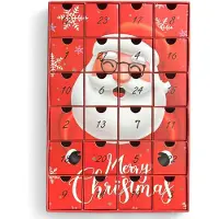 OCreon Adventskalender "Weihnachtsmann" - 24 Türchen - Adventskalender mit Weihnachtsmann-Motiv