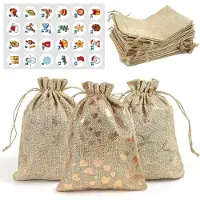 Generisch Adventskalender zum Befüllen von Stoffbeuteln aus Jute