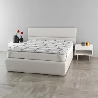 Generisch Topper mit Gummibändern, mit Carbon-Material, für ein Doppelbett, 160 x 195 cm