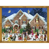 Generisch Adventskalender im viktorianischen Stil: Papier-Adventskalender