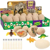 Generisch Dinosaurier-Ausgrabungsset für Kinder - Dinosaurier-Eier zum Ausgraben - Dinosaurier-Adventskalender