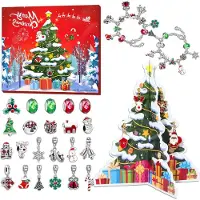 Generisch Adventskalender 2025 für Mädchen – Schmuck-Adventskalender für Kinder – Weihnachtskalender mit Schmuck – 24 Füllungen
