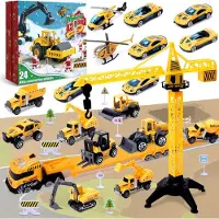 Generisch Adventskalender für Jungen, Auto-Motiv – Bauplatz, Spielzeug, Junge, Ingenieur, Fahrzeuge