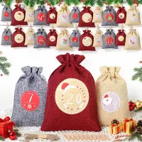 Generisch Adventskalender zum Befüllen – Adventskalender, den Sie selbst mit Inhalten füllen können, in 2 Größen
