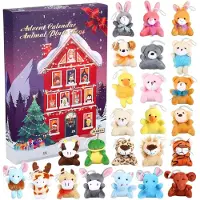 Generisch Adventskalender für Kinder 2026 – 24 Plüschtiere