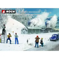 Noch Adventskalender mit Figuren, bestehend aus 25 handbemalten Figuren – Modellbahn – Spurweite H0