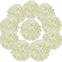 Generisch Kunstblumen, Hortensien - Set mit 10 Stück - Seidenhortensien mit Stiel - Künstliche Blumen - Hochzeit