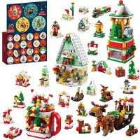 YeahBoom Adventskalender zum Bauen von Weihnachtsdekorationen – 24-tägiger Kalender zum Countdown bis Weihnachten