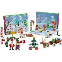 Plus plus Adventskalender 2024 mit 25 Überraschungsgeschenken – Enthält 600 Teile – Baukasten – Weihnachtsgeschenk für Jungen und Mädchen