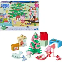 Generisch Peppa Pig Adventskalender mit Peppa und Evi – Zählen Sie bis Weihnachten mit 24 Überraschungen – Enthält 2 Figuren