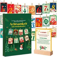 HOWAF Adventskalender mit Achtsamkeitsübungen – Adventskalender zum Anbringen von Dekorationen, Artikelnummer: l