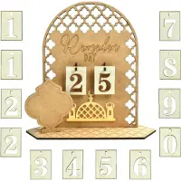 Generisch Ramadan-Kalender – Ramadan-Holzkalender – Ramadan-Dekorationen – 30-Tage-Adventskalender für Eid – Holz-Ramadan-Kalender für Kinder – Für den Hausgebrauch