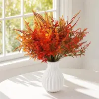 Generisch 12 Sets Herbstdekoration, Herbstblumen, Kunstpflanzen, Herbstblätter, künstliche Blumen, für Herbstdekoration, für den Innen- und Außenbereich