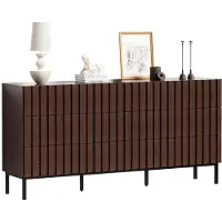 UEV Kommode mit 9 Schubladen 150x34x72cm Dunkelbraun