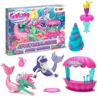 Craze Adventskalender Einhorn, Glitzerpferde - Einhorn - Weihnachtskalender für Mädchen - Spielzeug - Kalender - Mit schönen Inhalten