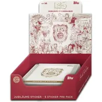 HEART FOR CARDS Topps Sticker Box – 125 Jahre Jubiläum | Stickeralbum & Sammelspaß für Fans | FC Bayern München + Heartforcards Versandschutz