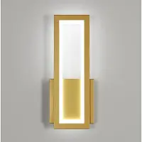 Osairous Wandleuchte LED Innen Modern, 16W 1800LM Wandlampe, 32CM Gold