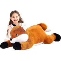 IKASA Großes Fuchs Kuscheltier Stofftier 78cm Plüschtier Geschenk für Kinder
