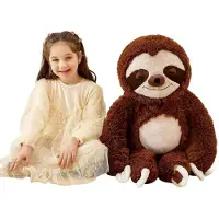 IKASA Großes Faultier Kuscheltier 78cm Plüschtier Geschenk für Kinder