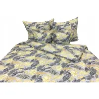 Zbyszko I D'Lux Bettwäsche-Set Baumwolle 160x200 Grau Gelb