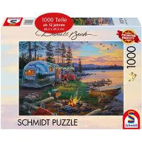 Schmidt Spiele 58533 Darell Bush Campingidyll am See Puzzle, 1.000 Teile, 1000 Stück(e), andere, 12 Jahr(e)
