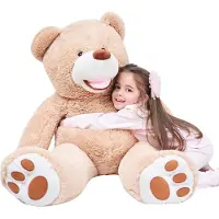 IKASA Riesen Teddybär 100cm Groß Kuscheltier Stofftier Geschenk Kinder