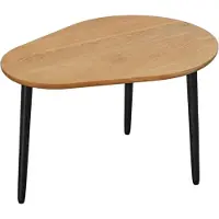 Meble Katmandu Awokado Eichen Tisch 80x60cm – Organischer Couchtisch, geölt, moderner Loft-Stil