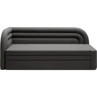 Krudox FAB 3-Sitzer Schlafsofa ausziehbar 223×80×86 cm mit Bettkasten und Stauraum, Schlaffunktion 135×199 cm, Stoff Sola 6, links
