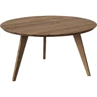 Meble Katmandu Orbetello Couchtisch Ø90 cm Tabacco – Massivholz Eiche geölt