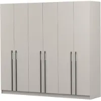 FABRYKA MEBLI IDŹCZAK Drehtürenschrank Kleiderschrank Schlafzimmerschrank Schrank 230 cm Kaschmir/Kaschmir sechstürig Rosa 03