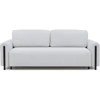Krudox ARCA 3-Sitzer Schlafsofa Ausziehbar mit Bettkasten 244x97x97 cm Schlaffunktion 146x200 cm Stoff Royal 03 Holzfüße Schwarz