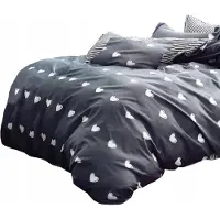 Collection World Bettwäsche-Set 160x200 cm 100% Baumwolle Wendbar