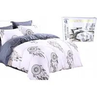 Collection World Bettwäsche-Set Baumwollsatin 200x220cm 3-teilig