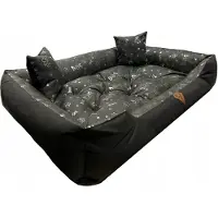 Dogs 4 Life Dogs4Life BASIC Hundebett 55x45 cm Robust Silberne Knochen