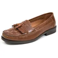 DEER STAGS Herren Herman Slipper, Cognac, 42.5 EU Weit
