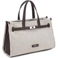 Diana & Co Firenze Zweifarbige Handtasche Diana&Co Firenze mit abnehmbarem Schultergurt Bordeaux UNICA 37x23x14 cm COFFEE