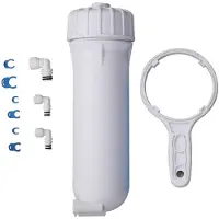 HUINING RO Membrangehäuse 3012 mit Schnellanschlüssen 3/8" & 1/4", für Trinkwasserfilteranlagen 200-500 GPD