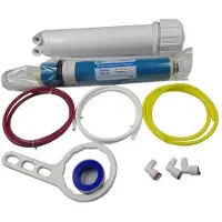 HUINING Umkehrosmosemembrangehäusesatz 100 GPD für Haushaltswasserfiltersystem, GFK/ABS, 24-36 Monate Lebensdauer