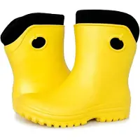 FORTMEN Leichte Gummistiefel Damen EVA gefütterte Garten Regenstiefel Boots Stiefeletten