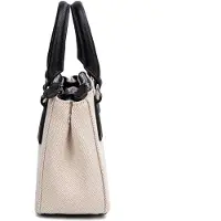 Diana & Co Firenze Handtasche Rosalina Ultra Damen Zweifarbig Schwarz und Weiß Black and White UNICA 20x15x9 cm