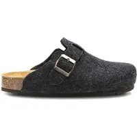 Löwenweiss Belt Uni Filz-Pantoffel aus Schurwolle Anthrazit, W939F-901