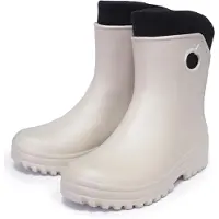 FORTMEN Leichte Gummistiefel Damen EVA gefütterte Garten Regenstiefel Boots Stiefeletten