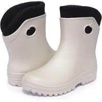 FORTMEN Leichte Gummistiefel Damen EVA gefütterte Garten Regenstiefel Boots Stiefeletten