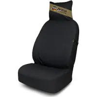 SILUK Universal Autositzbezug wasserdicht – Autositzauflage für Fahrer & Vordersitze Robuster Schonbezug für Arbeit, Werkstatt (Softshell, Basic)